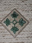 Vietnam Made 1960s Us Army Silver Green 4th Infantry Division Patch L  k   
