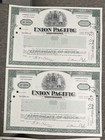  lot Of 6  Union Pacific Railroad Corporation Stock Certificate- 3 Colors