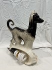 Vintage 1950s Afghan Hound Tv Lamp Ceramic Mid Century Modern Dog Lamp Retro Dec