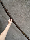 Japanese Sword  Military Sword Mounting  Wooden Blade Overall Length39 4 Inches