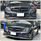Gloss Black Grille Grill W star For 2008-14 Mercedes Benz W204 C-class C300 C350