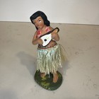 1940 50s Hawaiian Hula Girl Bobble Figure Dancer Japan Aloha Nodder Dashboard Nk