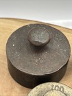Vintage Brass Scale Weights Set Of 10 Loose Apothecary  Balance Grams Antique