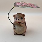 Hedgehog Statue With Umbrella For Outdoor Decor Yard And Garden Decoration