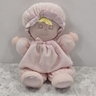 Vintage Eden Pink Sleeping Baby Doll Closed Eyes Plush Lovey Toy Stuffed Soft 