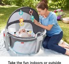 Fisher-price Portable Bassinet On-the-go Baby Dome  Travel Play Space - Windmill