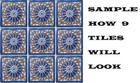 90 Mexican Tiles Talavera Ceramic Handmade Mexico  c007