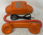 Vintage 1970s Western Electric 2702b2m Princess Orange Push Button Touch Phone