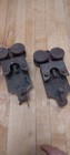 Pair Of Vintage Cast Iron Rolling Barn industrial Door Pulley Hardware