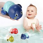 Wind Up Turtle Bath Toys For Toddlers 1-3  3 Pack Swimming Bathtub Toys