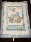 Vintage Little Bedding Red Calliope Horse Teddy Bear Baby Blanket Quilt Crib