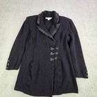 St  John Evening By Marie Gray Santana Knit Jacket Blazer Womens 4 Black Vtg