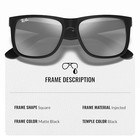 Ray-ban Rb4165-f Justin 622 6g Frame Matte Black Lenses Gray Mirror Silver