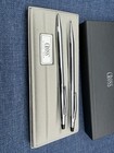 Vintage Cross Pen Set 3501 Ballpoint Pen   Mechanical Pencil Chrome Boxed