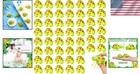 Cute Green Squeaky Rubber Turtles - 100 Pcs Bath Toys For Birthdays   Showers