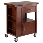 Extendable Kitchen Utility Cart Rolling Mobile Storage W  Drawer   Shelves New