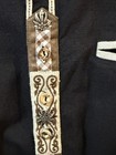Black 6xl Mens Traditional German Trachten Shirt With Metal Embellishmebts