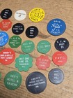 35 Vintage Plastic Drink Us Trade Token Lot Tamaqua  Tower City Pottsville Pa  