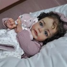 22 Inch Realistic-reborn Baby Doll Curly Hair Girl Handmade Real Life Toddler Do