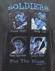 Rare  Size L Soldier For The Blues Featuring 4 Blues Legends Embroidered T-shirt