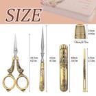 Embroidery Scissors Kit european Antique Vintage Sewing Kit complete Vintage    