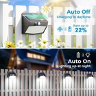 1-15pc Solar Motion Sensor Lights Outdoor Waterproof Security Garden Wall Lamp