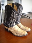 Tony Lama Python Snakeskin Boots Mens Size 14d Style 8114 Good Co  Free Shipping