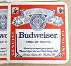 Vintage Budweiser Beer Coasters This Bud   s For You Cardboard Lot Of 6 - Usa