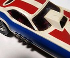 Vintage Aurora Afx Red white blue Plymouth Cuda Funny Car Ho Slot Car