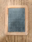 Vintage Double Sided Wood Slate Chalkboard Made In Portugal
