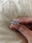 1 26ctw White Round Cut Heart Shape Engagement Wedding Ring 925 Sterling Silver