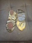 Women Canvas Ballet Dance Shoes Yoga Gymnastics Leather Split-sole Slipper Flate