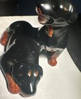 Beswick England Rottweiler Dog Pups Laying Sitting Porcelain 2 75    Lg
