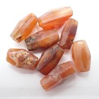 8 Pcs Faceted Agate Carnelian Stone Trade Beads Old Tribal Africa Estate Antique