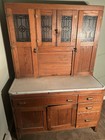 Antique Oak Hoosier Cabinet 