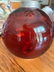 Antique Red Glass Lightening Rod Ball