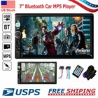 7  Double 2din Stereo Car Radio Touch Screen Usb Aux Mp5 Player Bluetooth camera