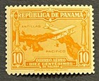 Travelstamps  1930 Panama Air Mail Stamps Scott  c11 - 10c Mint Moglh