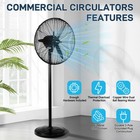 20  High Velocity Industrial Pedestal Fan  5000cfm Oscillating Fan With 4-speeds