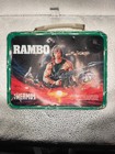 Vintage 1985 Rambo Thermos Metal Lunch Box With Matching Thermos