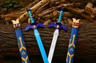 Master Sword Inspired Fantasy Replica With Scabbard Handmade Steel Cosplay Sword