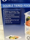 Oster Double Tiered Food Vegetable Electric Steamer 5 Qt White Ckststmd5-w New