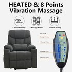 Power Lift Recliner Chair For Elderly Reclining Sofa Massage And Heated Recliner