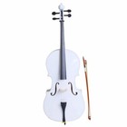 4 4 Wood Cello Bag Bow Rosin Bridge White
