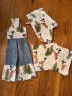  snowmen  Dish Towel On A Holder With 2 Pot Holders    1 Oven Mitt  4pc Set  