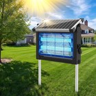 Solar Bug Zapper Outdoor Mosquito Zapper 4500v Waterproof Rechargeable Fly Zappe