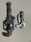 Rare Vintage Tootsie Toy Gun Metal Grey Gatling Gun And Pistol Tootsietoy - Doom