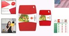 Set Of 2 Extra Large Silicone Cutting Boards - Red  Non-slip   Dishwasher Safe