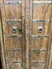 Authentic Antique Double Door Rustic Farmhouse Wine Room Carved Barndoors 81x40