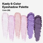 Eye Shadow Palette 6 Colors Purple Matte Shimmer Glitter Waterproof Vegan 09